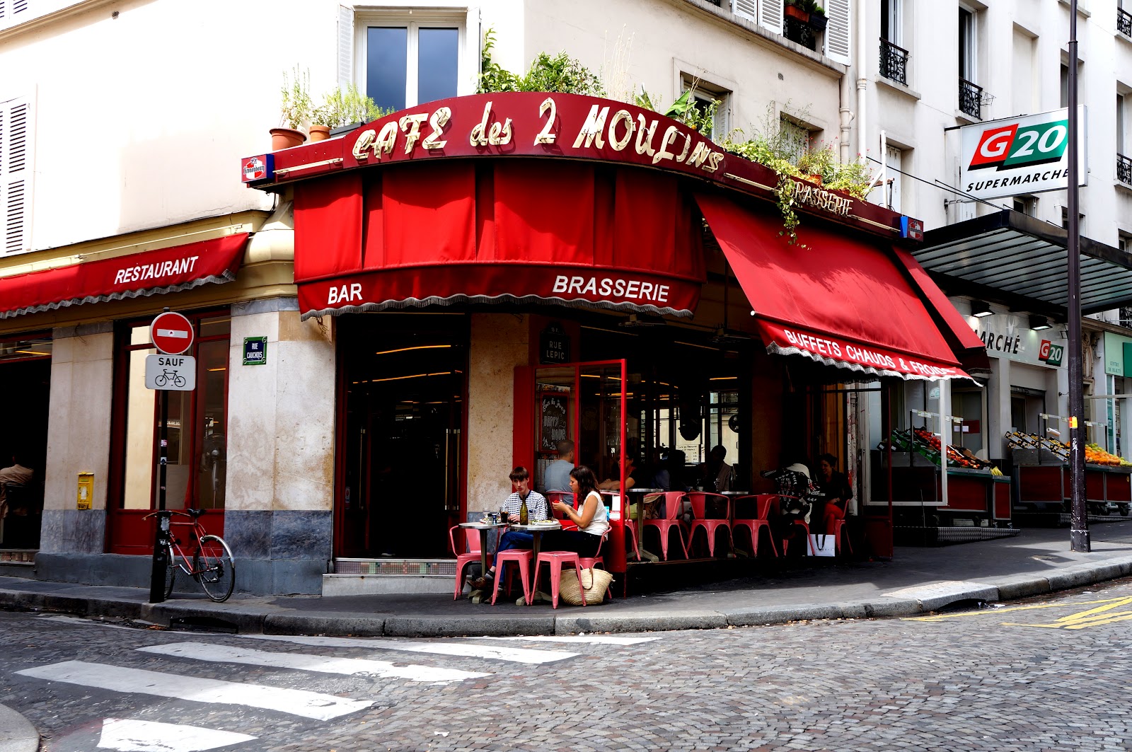 Café Des Deux Moulins Rue Lepic Paris Glutenfrihet!