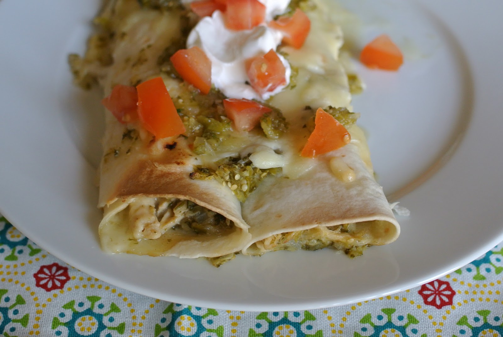 Cooking in Kirkland Green Enchiladas