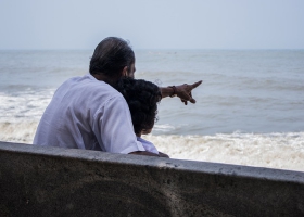 Grandfather and grandchild. Grandfather and grandchild.