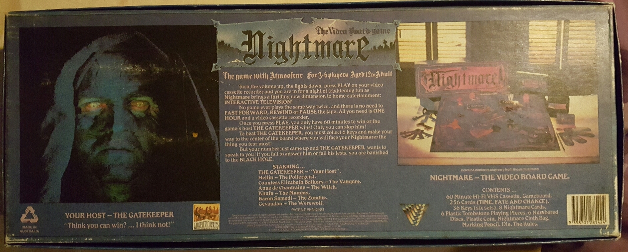 Wednesdays World Toys and Board games: Nightmare vhs board game 1991 a ...