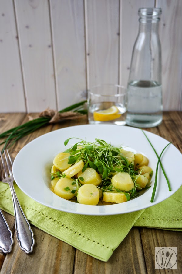 Kartoffelsalat mit Kresse