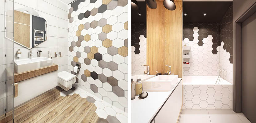 Marzua: Decorar con azulejos hexagonales