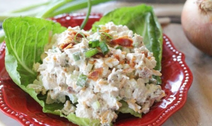 The World’s Best Loaded Chicken Salad #salad #healthy