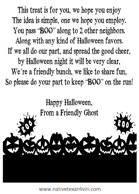 Simple Free Printable for a Boo Basket Simple Free Printable for an easy to assemble Boo Basket