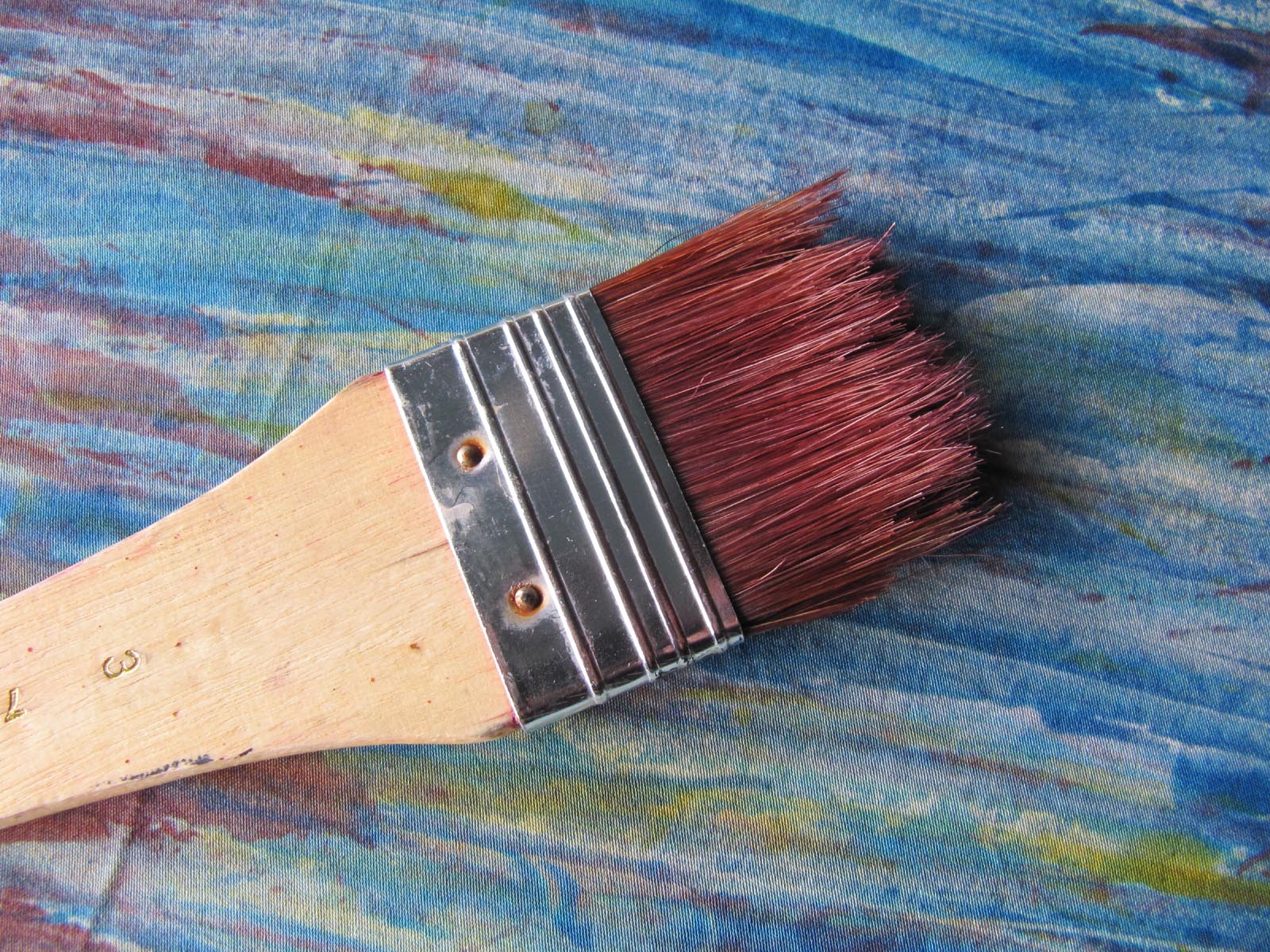 Textile Snippets Dry brush dyeing inspired by the Italian Lakes