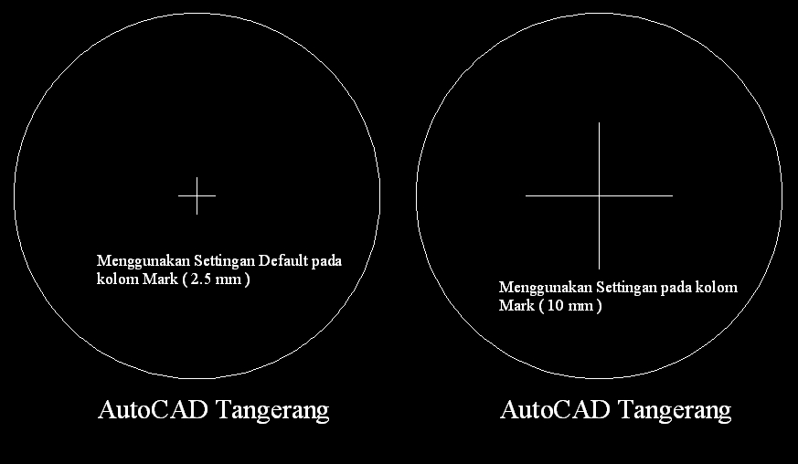 Dimension Style Manager Center Mark.