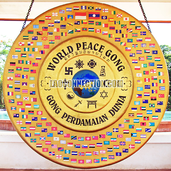 World Peace Gong in Vientiane Laos