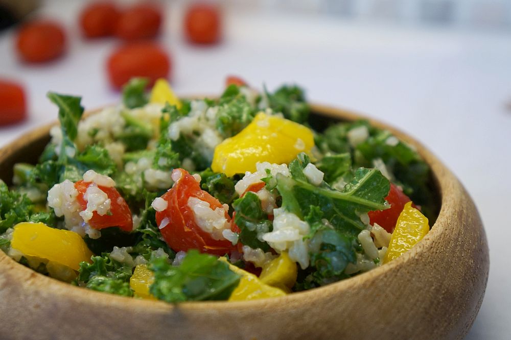 Healthy Eating & Longer Life Kale Rice Salad