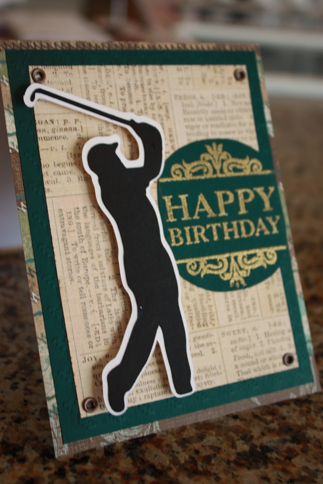 Download A Techy Teacher with a Cricut: Man's Golfer Birthday card
