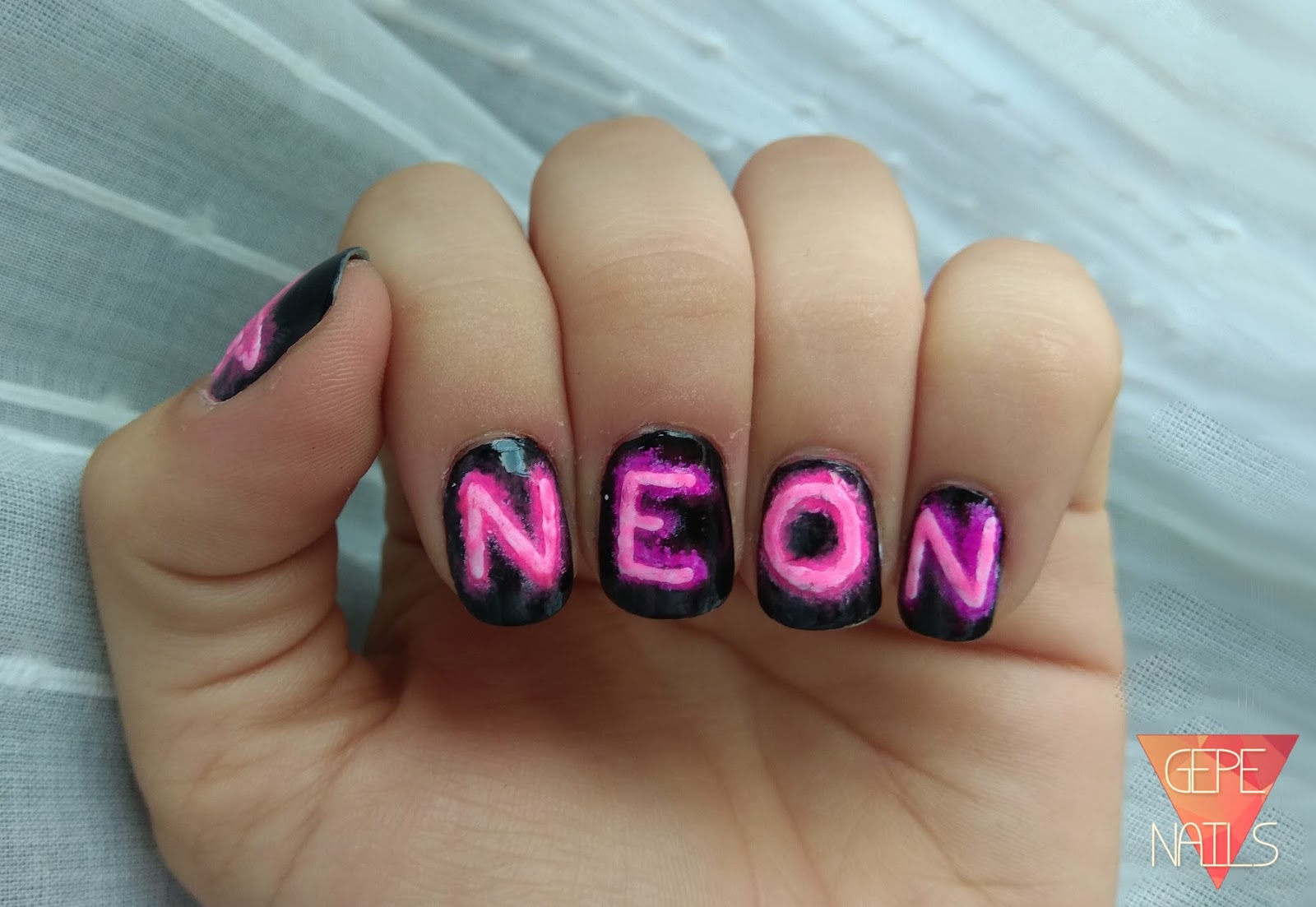 Gepenails NEON LIGHTS NAIL ART