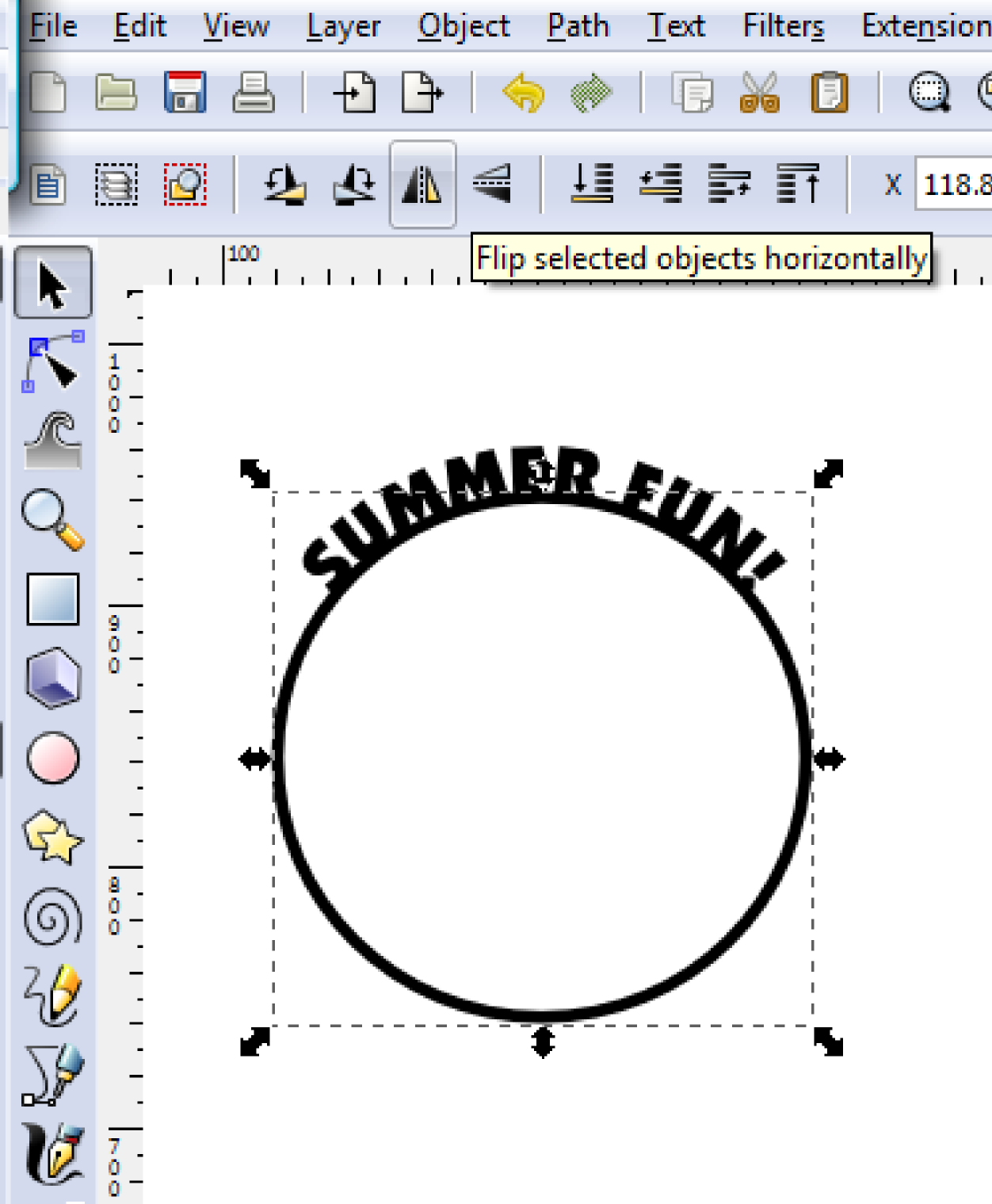 thealliancetrader design blog Text on a circle in Inkscape