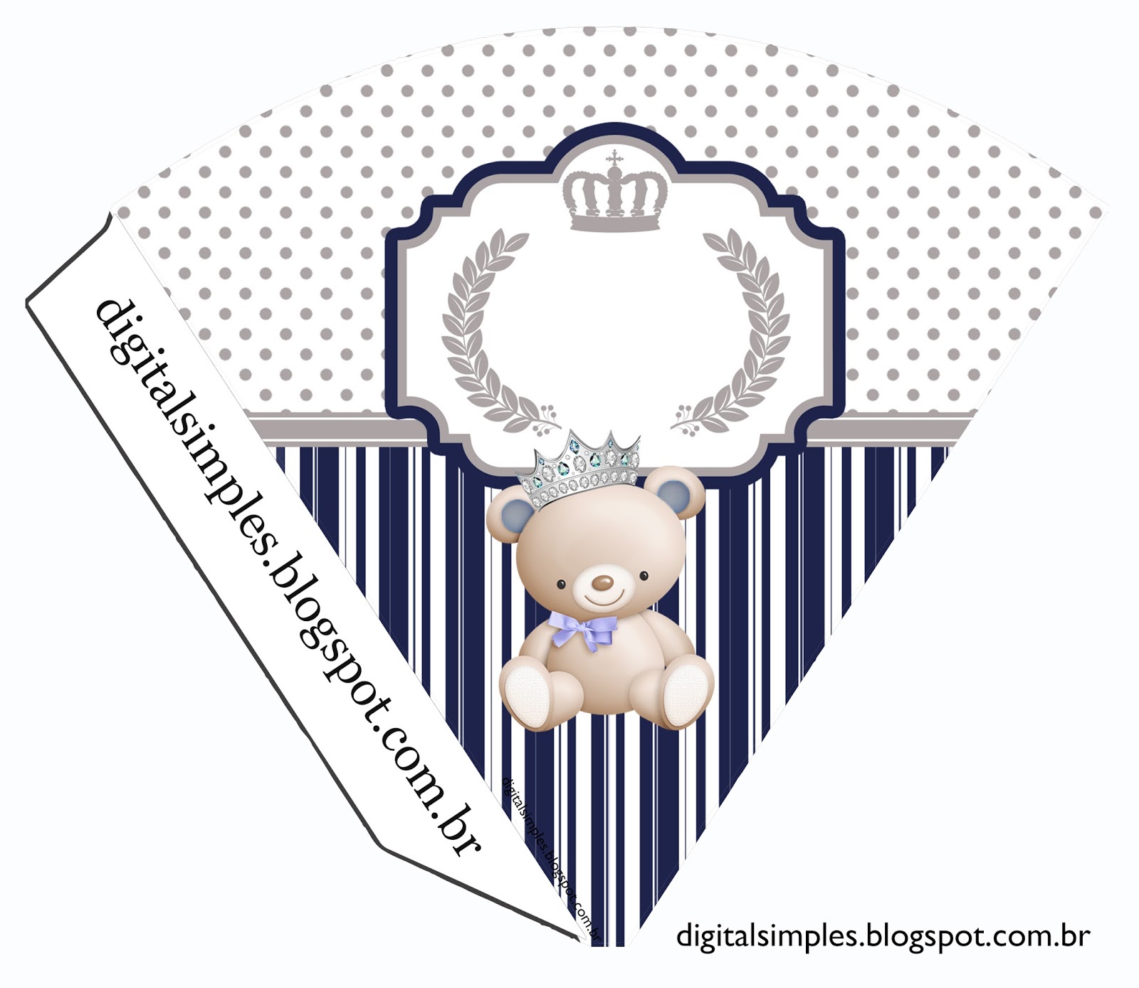 Bear Charming Prince Free Party Printables. - Oh My Baby!