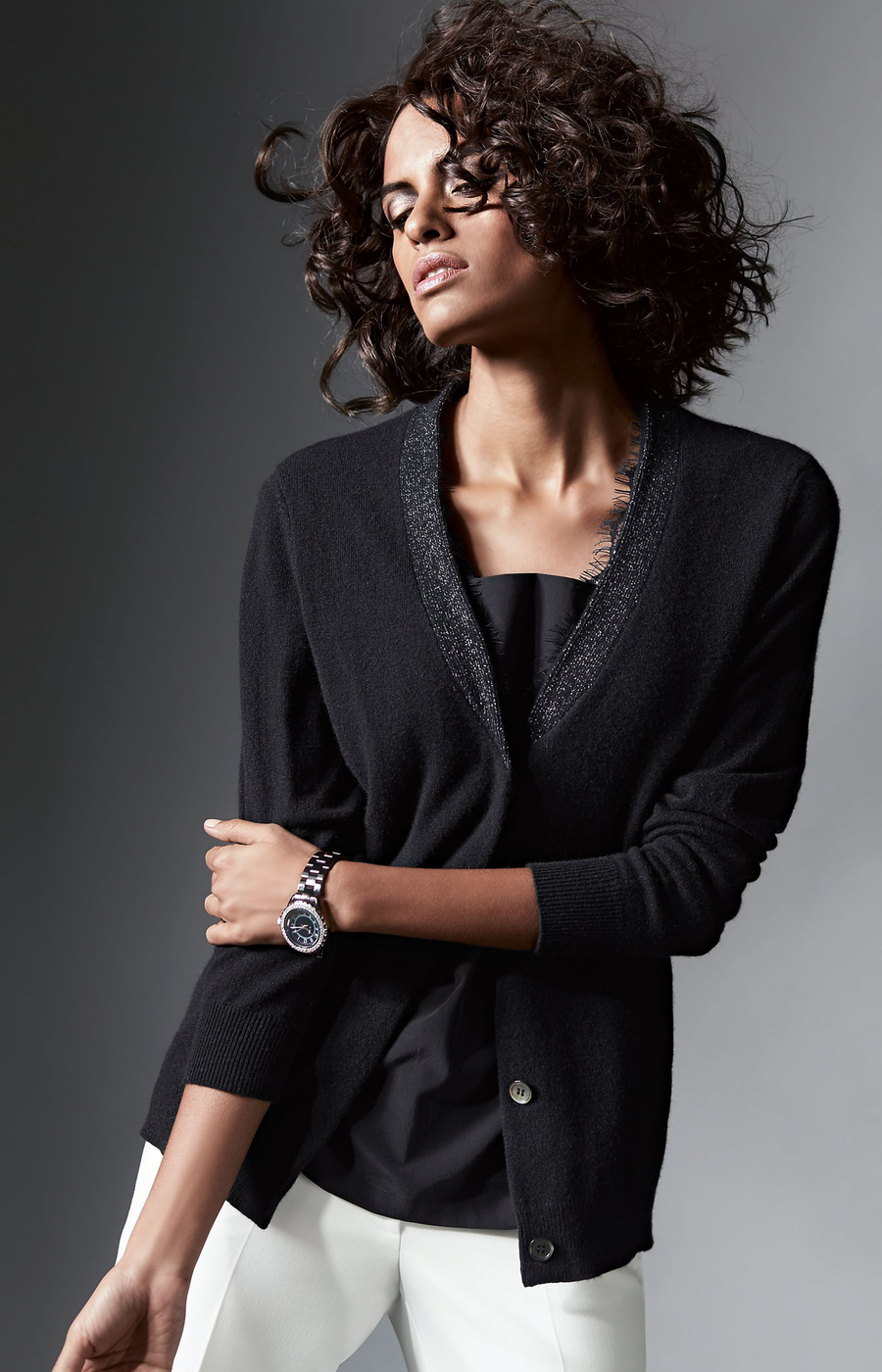 MADELEINE BLACK CARDIGAN