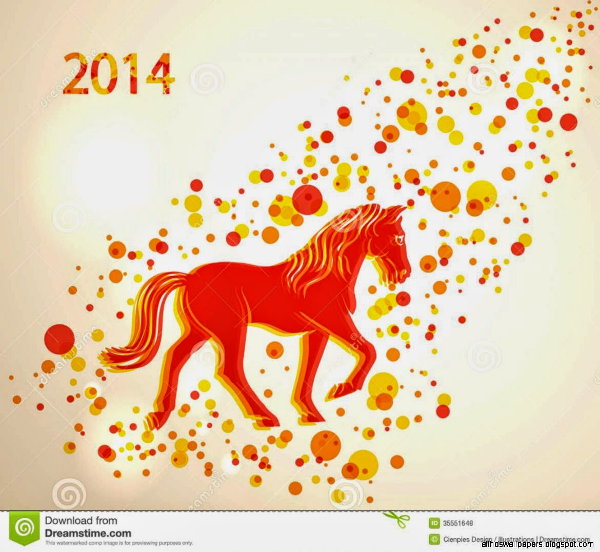 Horse New Year 2014 Chinese Free Background