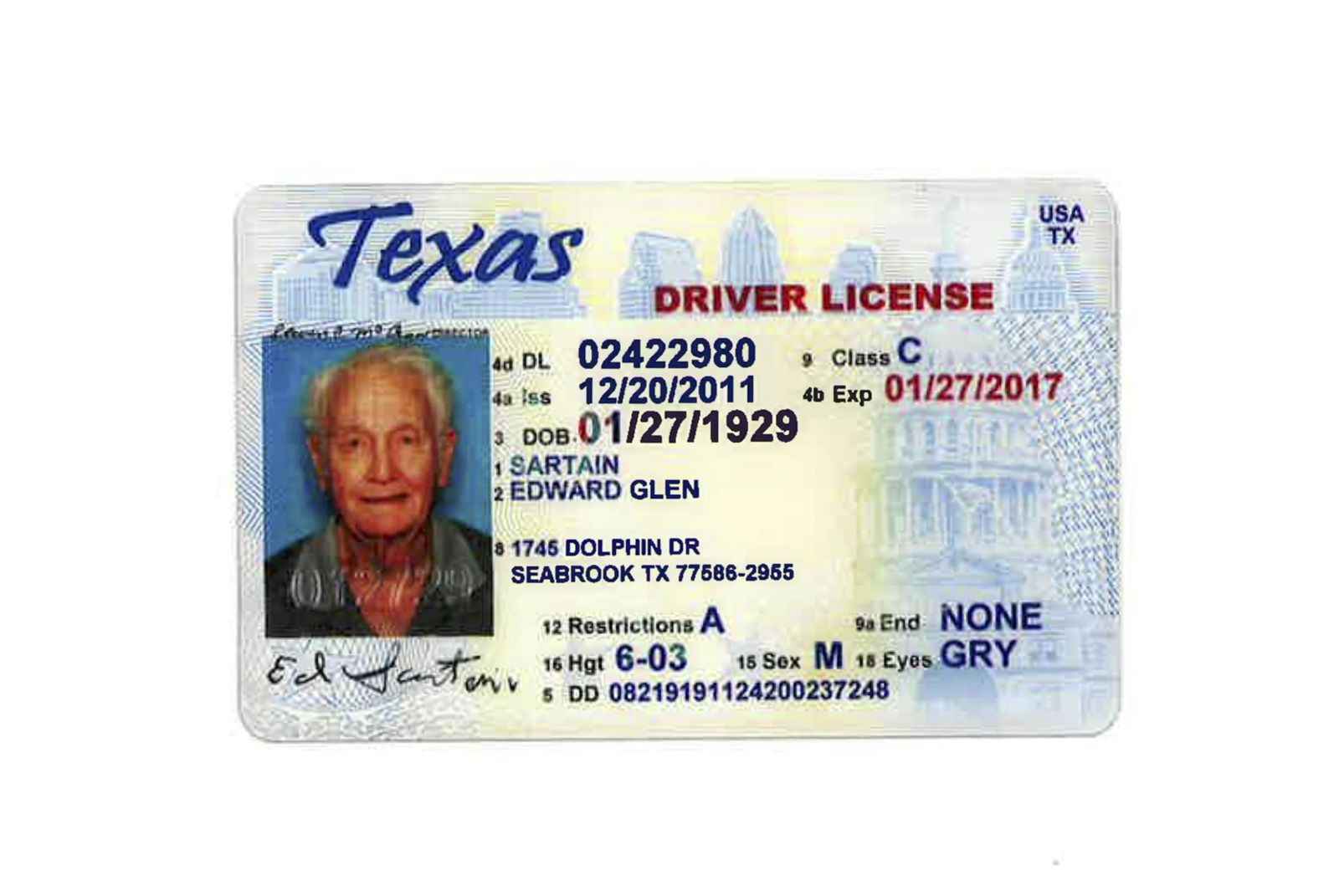 License ended. Texas Driver License. Texas Driver License New. License USA.