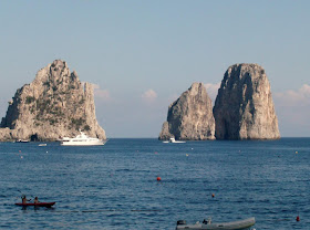 I faraglioni are a familiar landmark off the coast of Capri