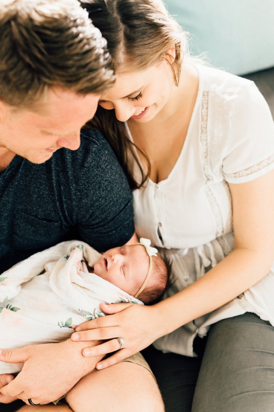 Airy Newborn in Home Lifestyle Session by Something Minted Photography