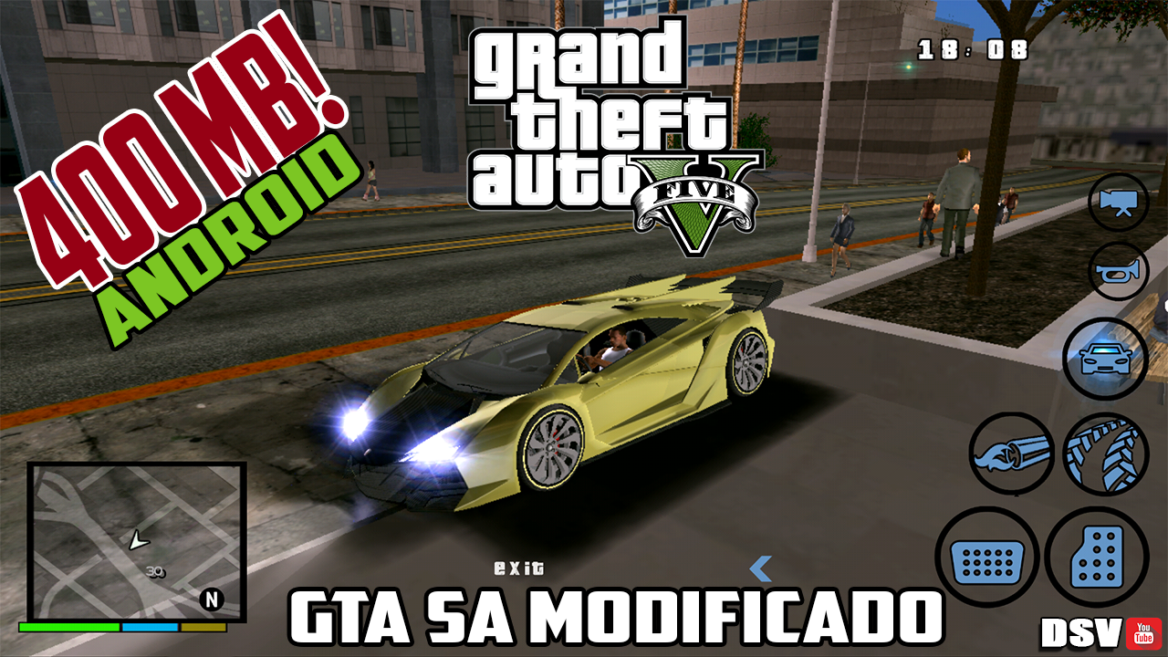 ¡DESCARGAR GTA V PARA ANDROID! [GTA SA MODIFICADO]  DSV