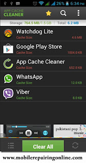 android clear cache