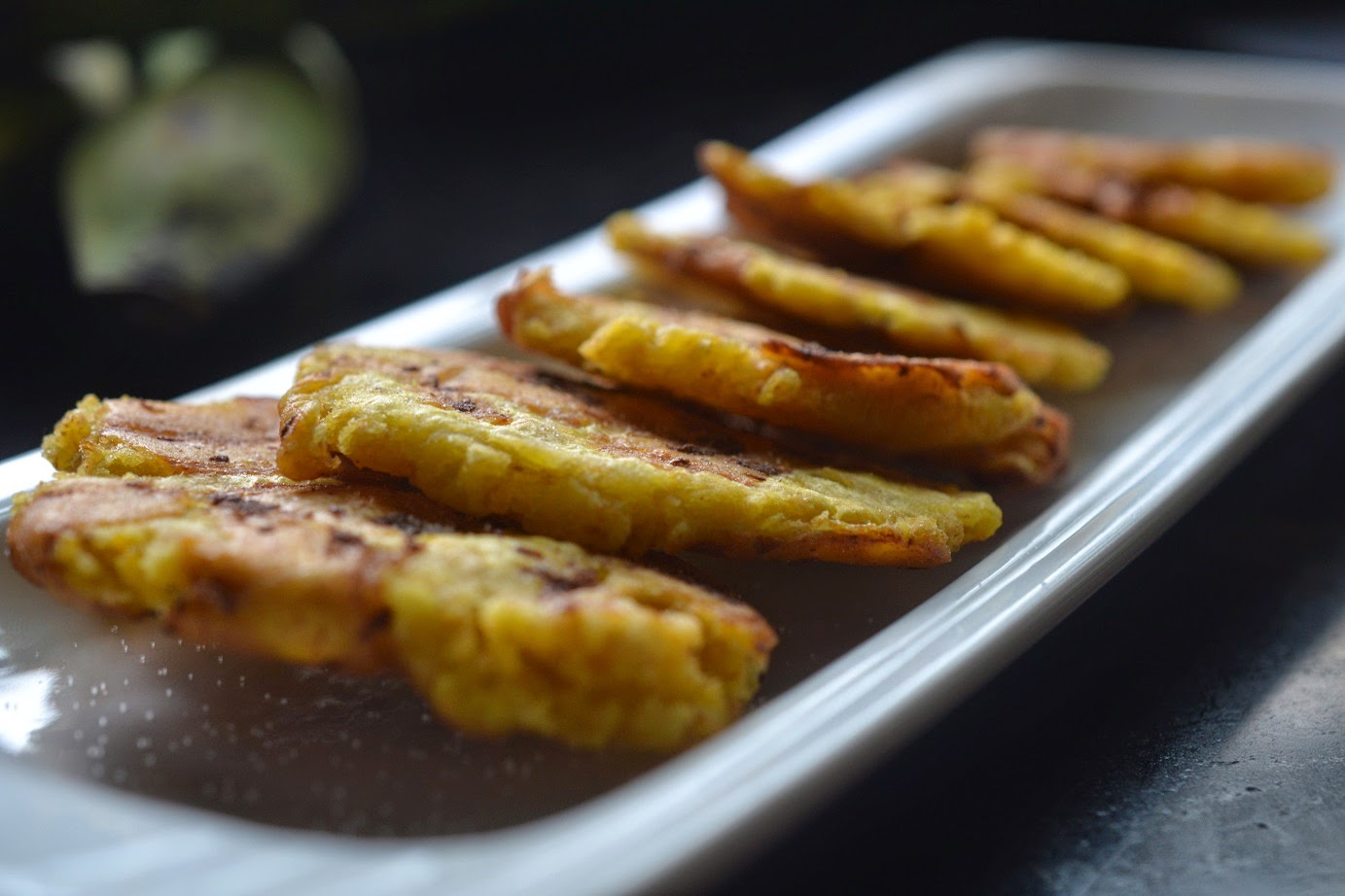 Greedy Girl Fried Green Plantains