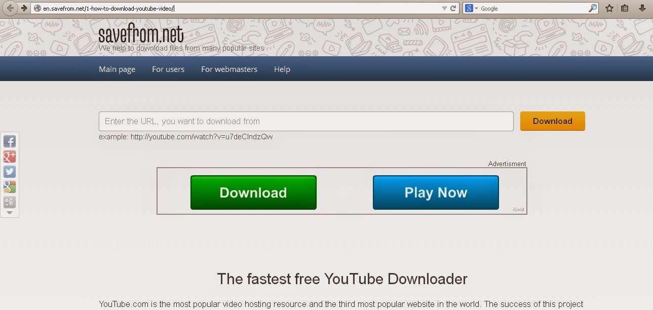 Savefrom Net Com Download YouTube videos for free