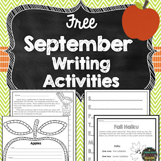 Classroom Freebies Too: September Writing Activities