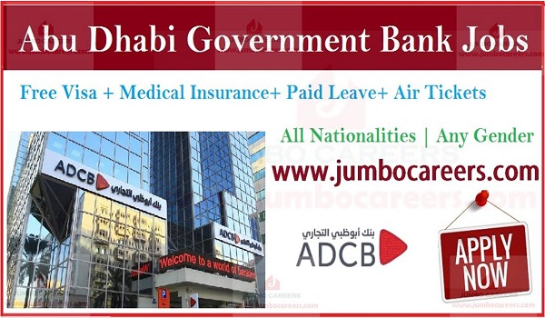 Government job vacancies in UAE, Banking jobs in Abu Dhabi,