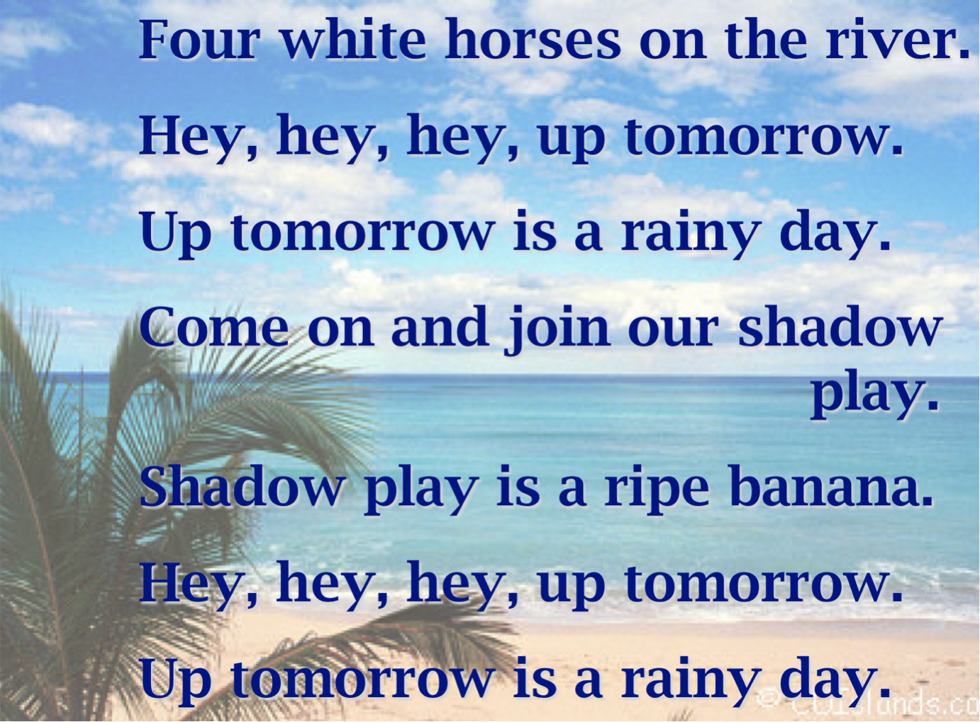 Horses песня текст