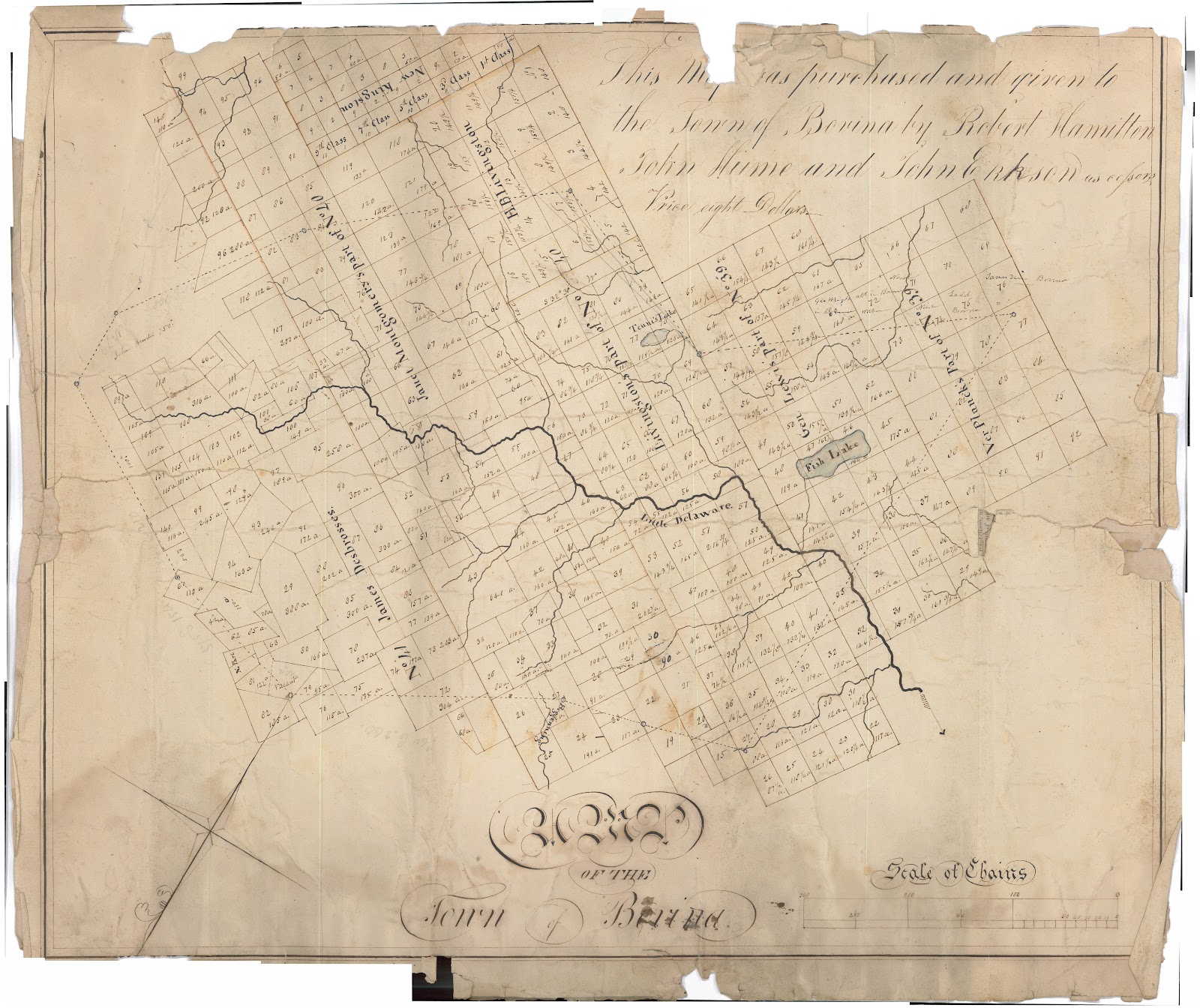 Bovina (NY) History A New Old Map of Bovina