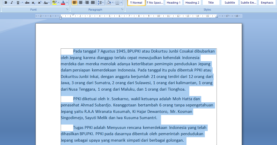 Cara Mengganti Jenis Font (Huruf) di MS Word