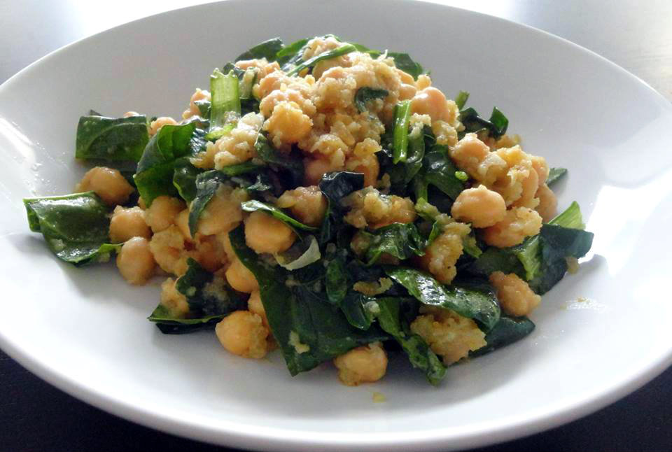 Chickpeas with Spinach & Cumin Recipe