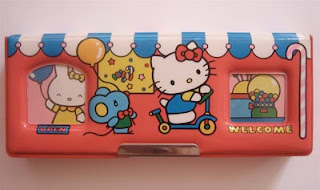 Hello Kitty 1985 Japanese vintage pencil case for school