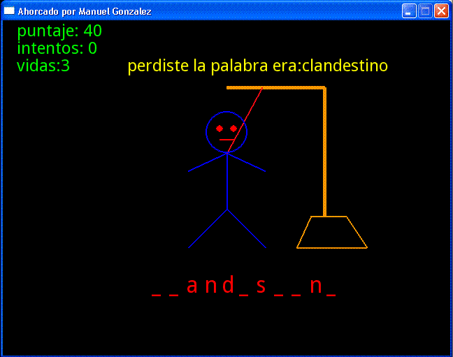 Baul Programas juego del ahorcado con pygame