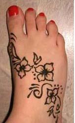 Design: Henna Feet Tattoo
