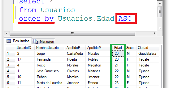 SQL Basico: Order by