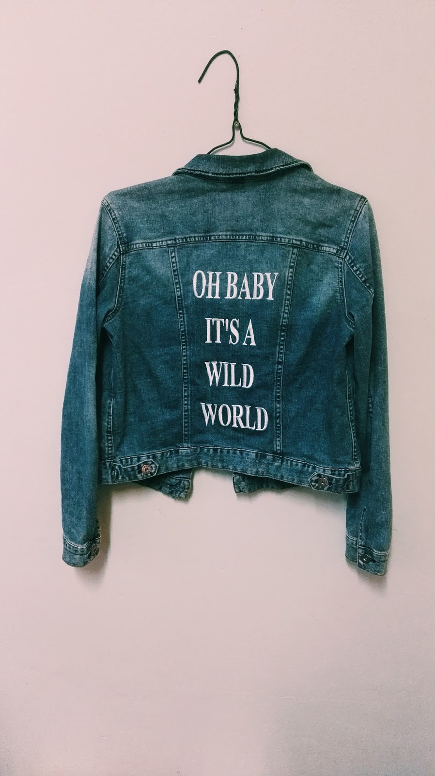 personalised baby denim jacket