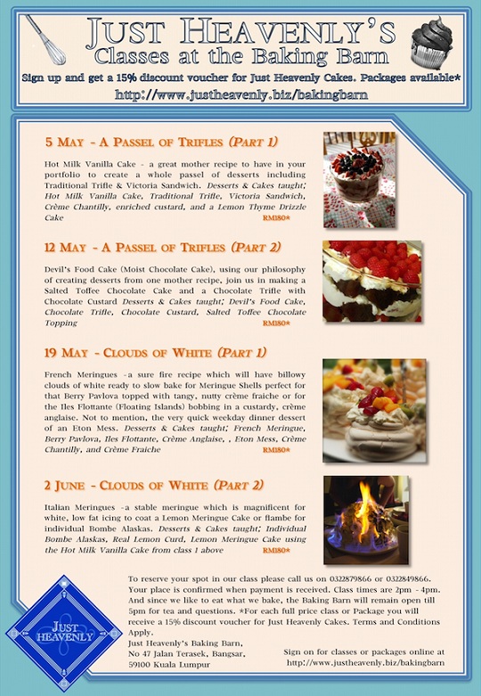 GoodyFoodies Baking classes The Baking Barn by Just Heavenly (Bangsar