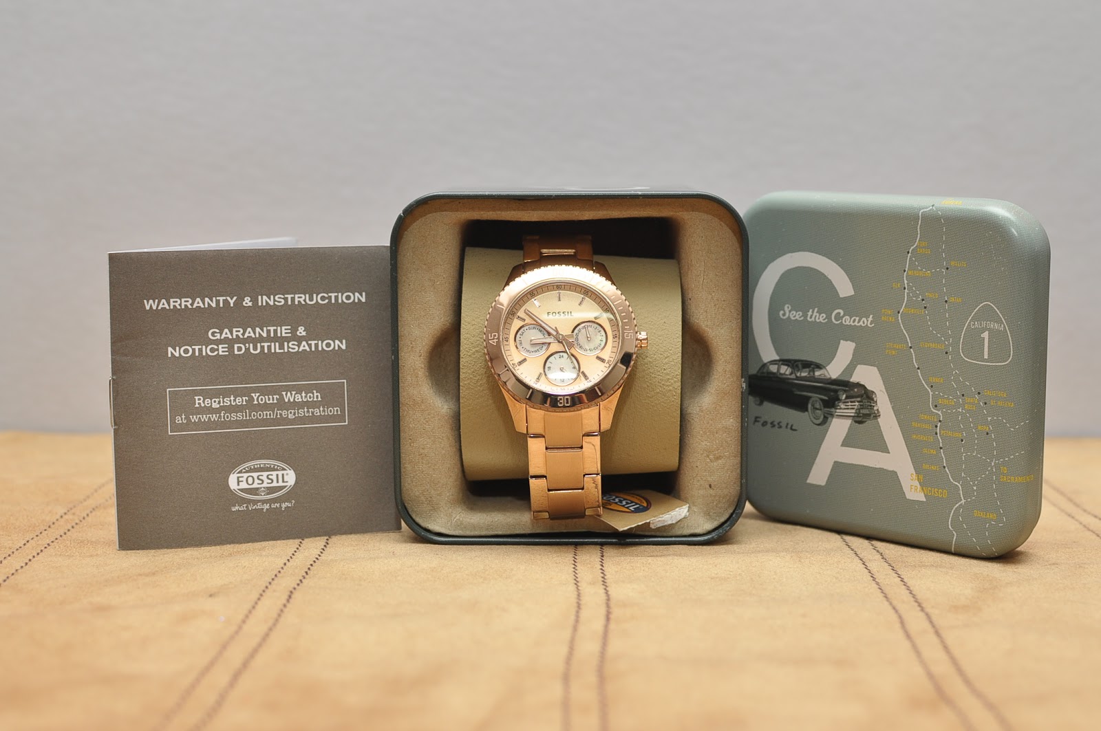 Handbags Haven Enterprise : FOSSIL WOMENS STELLA ROSE GOLD STAINLESS ...