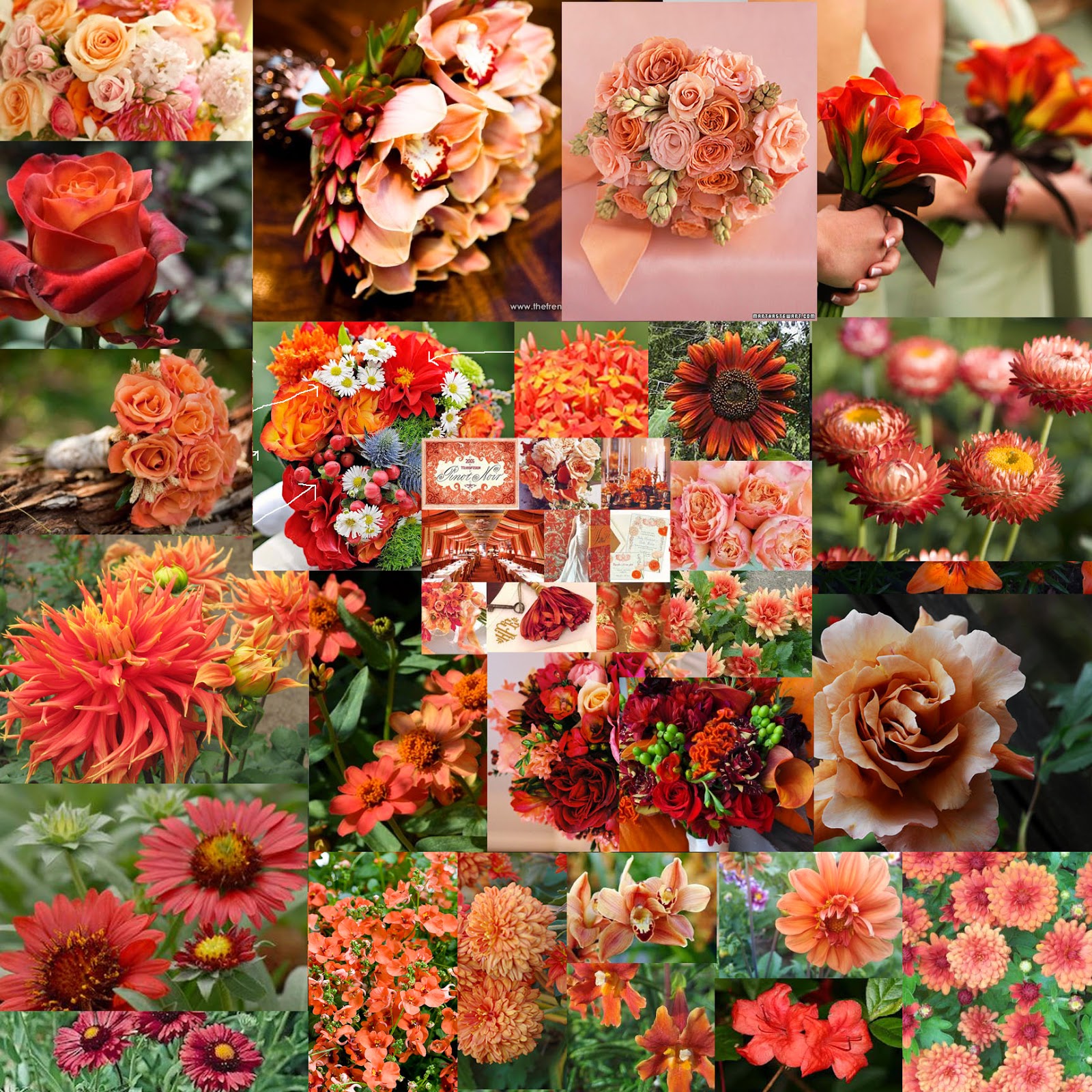 The Autumn Wedding: Wedding Colours - Peach, Coral ...