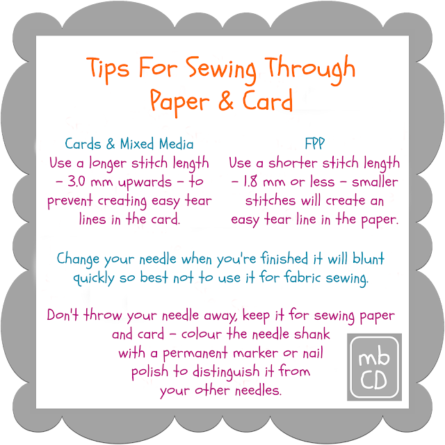 Tips For Sewing Through Paper And Card Tips For Sewing Through Paper And Card