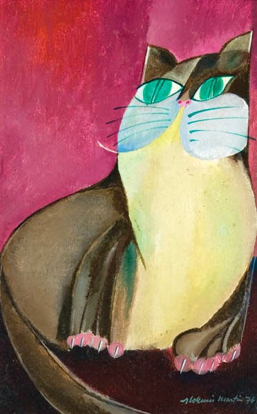 Gato de Papo Amarelo - Aldemir Martins e suas pinturas ~ O pintor de gatos