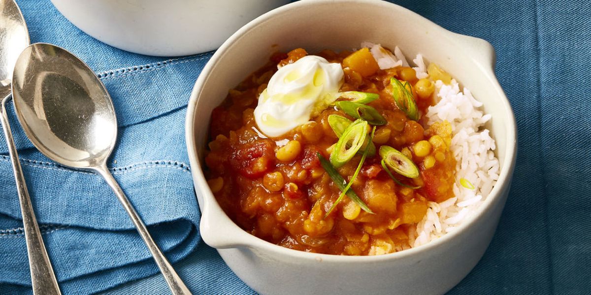 VEGETARIAN RECIPES Slow Cooker Curried Butternut Squash Stew