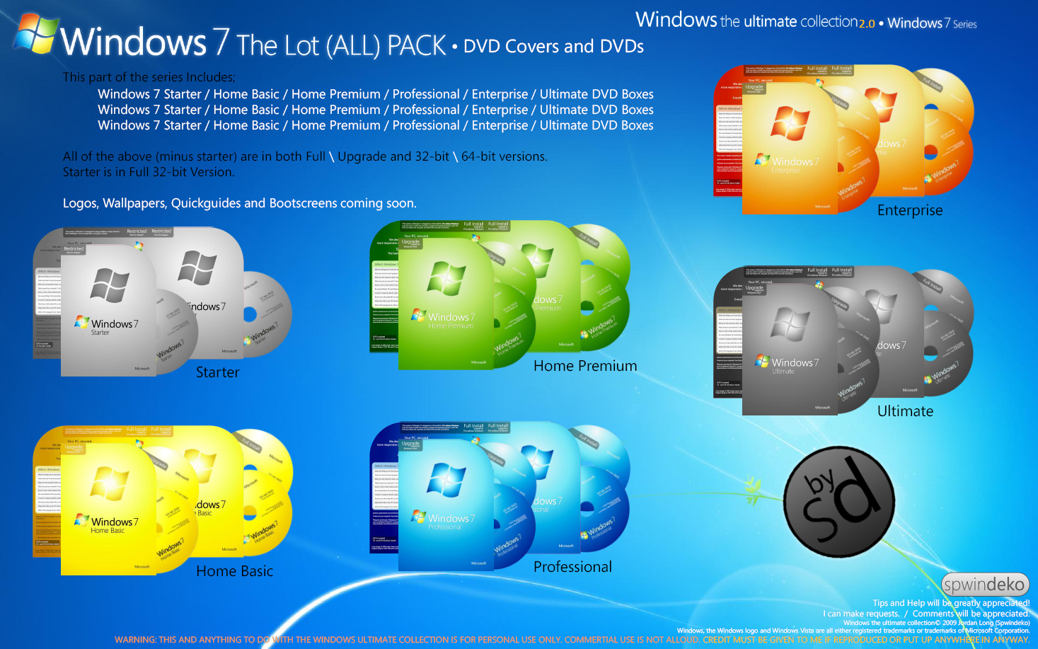 Windows 7 all editions x86  x64 bit activated