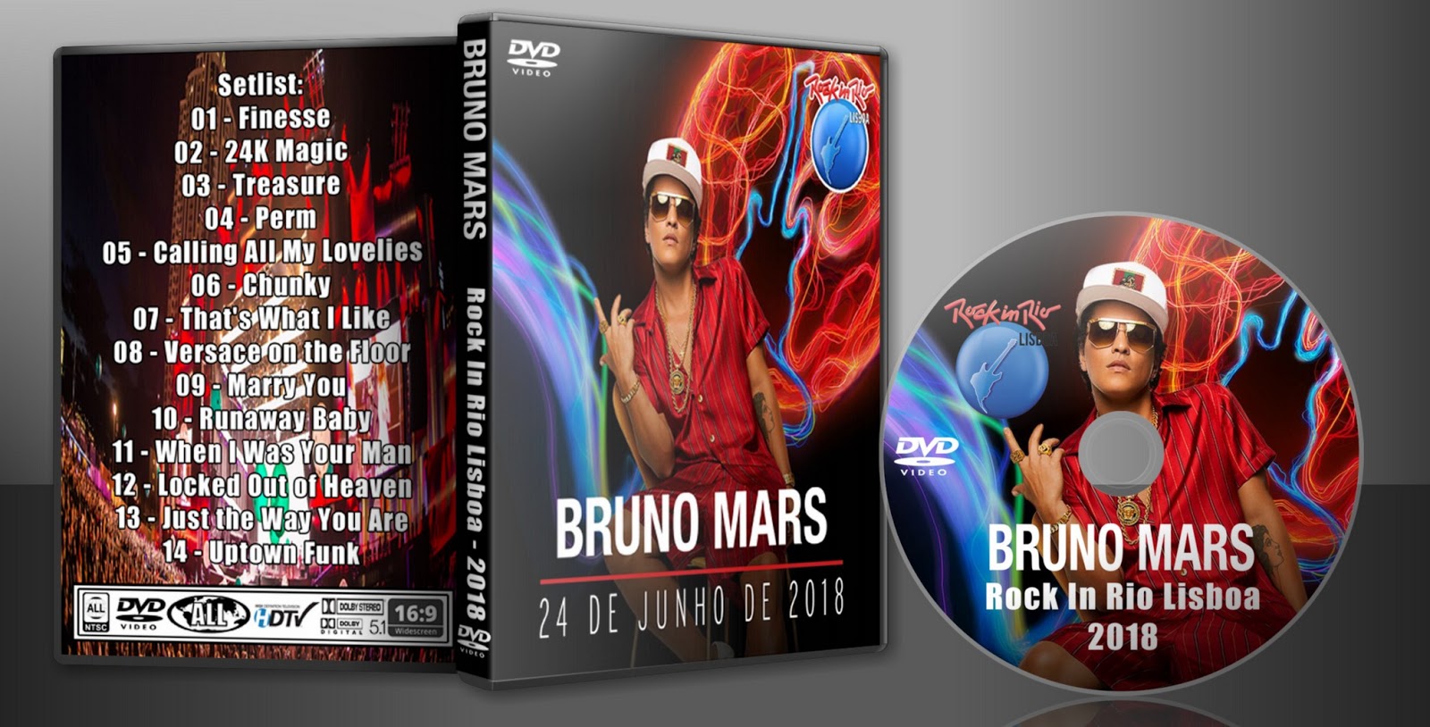 Bruno Mars 20180624 Rock In Rio Lisboa HDcast > DVD