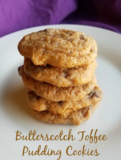 Soft and buttery cookies that are loaded with butterscotch and toffee. Grab your glass of milk and a plate of these super soft pudding filled cookies for a deliciously sweet treat. Soft and buttery cookies that are loaded with butterscotch and toffee. Grab your glass of milk and a plate of these super soft pudding filled cookies for a deliciously sweet treat.