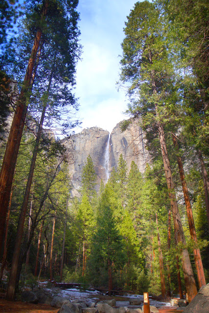 Yosemite National Park Yosmite weather camping San Francisco Waterfall-upper-falls Walk Hike Trip travel hotel