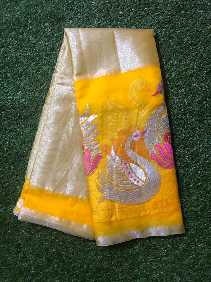 Pure Linen Tissue Saree Buy Online