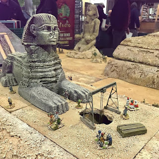 The Sphinx overlooks an Indiana Jones game at Vapnartak 2019