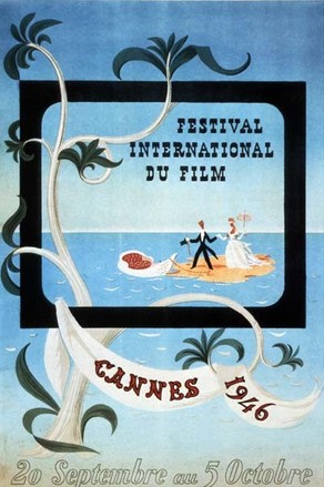 first cannes film festival poster artist Leblanc