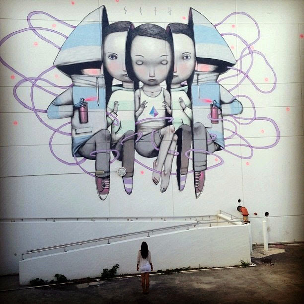 New Mural By French Street Artist Seth For Wynwood Embassy In Miami, USA. 1
